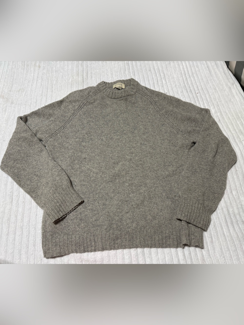 J. Crew Men's Crewneck Sweater in Heather Gray